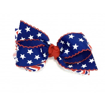 Stars Two later Pico Stitch Bow - 6 Inch